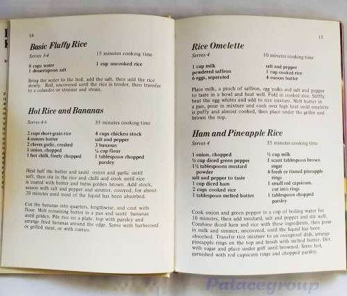 Popular Rice Dishes, Full Colour Photo`s, 1973, 125 Recipes, 112 Pages, Hardcover, A4