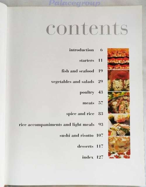 Rice - The Tastic Rice Cookbook, Full Colour Photo`s, 1999, 124 Recipes, 128 Pages, Hardcover, A4