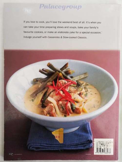 Woman`s Weekly, Casseroles and Slow Cooked Classics, Colour Photo`s, 59 Rec, 119 Pg, Paperback, A4