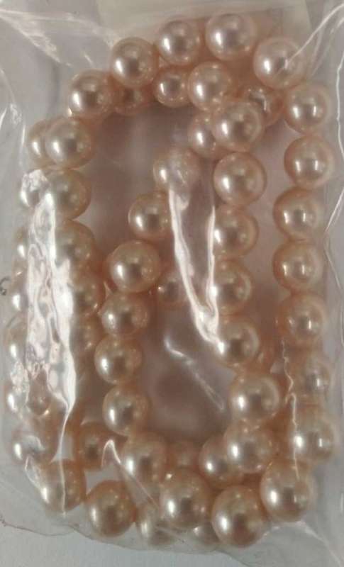 Shell Pearls, Round, Pink, 6mm, ±66pc