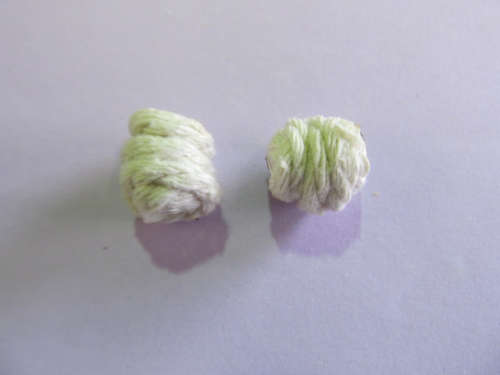 Go Green Beads, Recycled Material, Polypropylene And Textile, Tube, Natural, 14mm X 12mm, 4pc