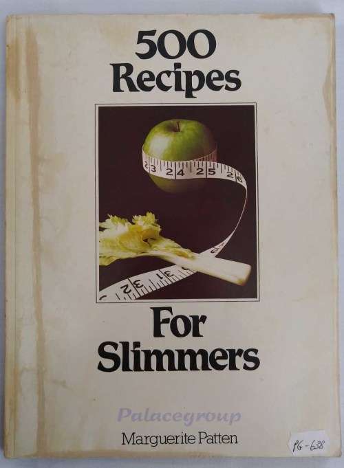 500 Recipes For Slimmers, Marquerite Patten, +500 Recipes, 96 Pages, Paperback, A4