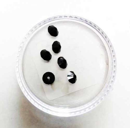 Swarovski Crystal Bicone, Black, 3mm, 1pc