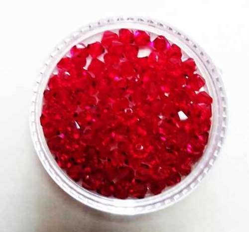 Swarovski Crystal Bicone, Red, 3mm, 1pc
