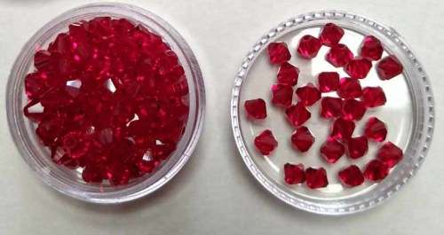 Swarovski Crystal Bicone, Red, 5mm, 1pc