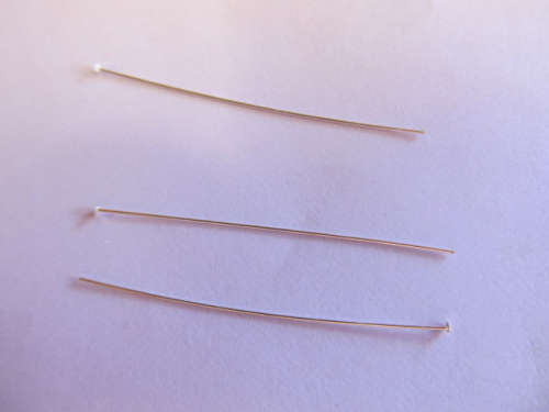 Head Pin, Silver 925, 38mm, 1pc