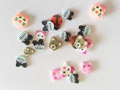 Nail Art, 3D Nail Art, Mixed Designs, Faces, 20pc