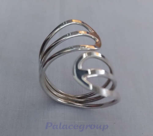 Silver Ring, Stamped 925, Round - Offset, Ring Size - 19,8mm (10 - T¼), 1pc