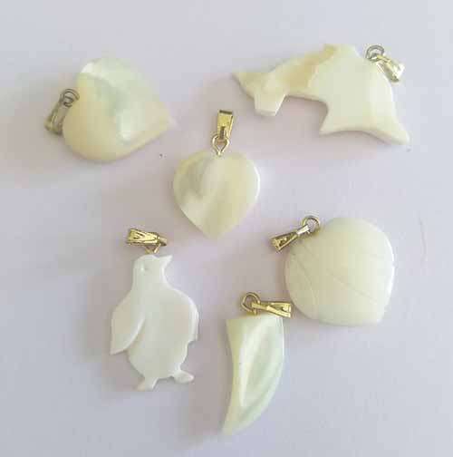 Pendant, Shell, Random Design Will Be send, ±23mm, 1pc