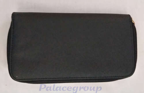 Purse, Black With Silver Dots, Synthetic Material, 220 x 115 x 25mm, See Photos and Listing
