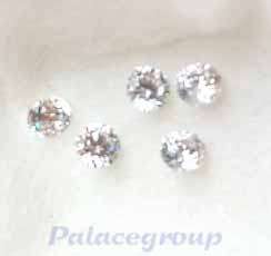 1 x Diamond Simulate, Round Brilliant Cut, Clarity Flawless, 0.80ct, Dia - 3.0mm See Photo