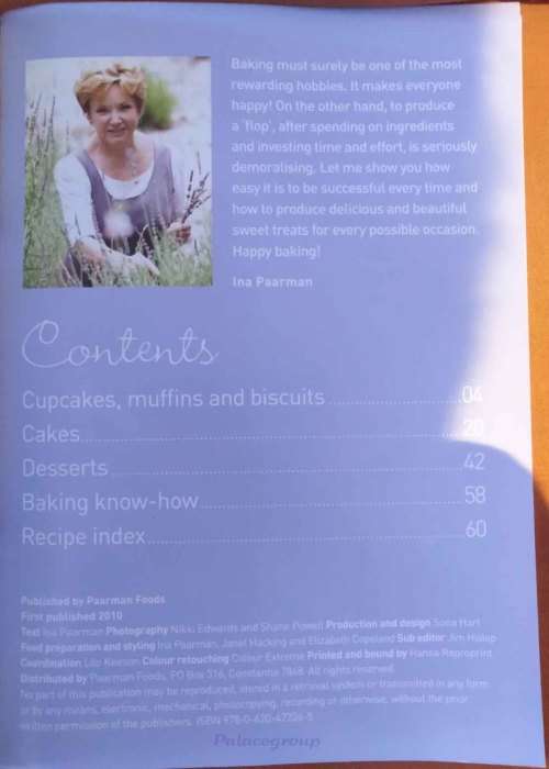 Cakes and Desserts - Ina Paarman`s Kitchen, Book Six, 32 Recipes, Paperback, Pg 64, A5
