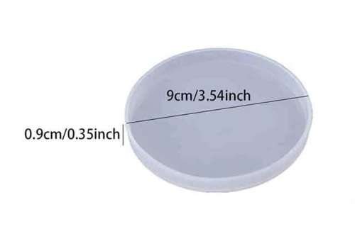 Silicon Moulds, Coaster, Diameter 9cm, 1pc