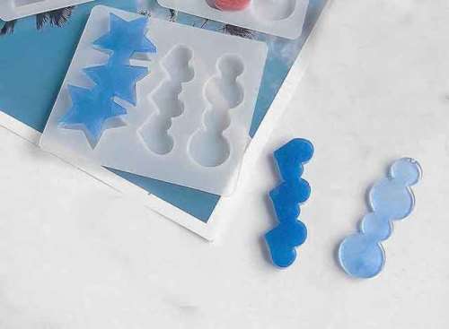 Silicon Moulds, Hair Clips, 9cm x 6,5cm, 1pc