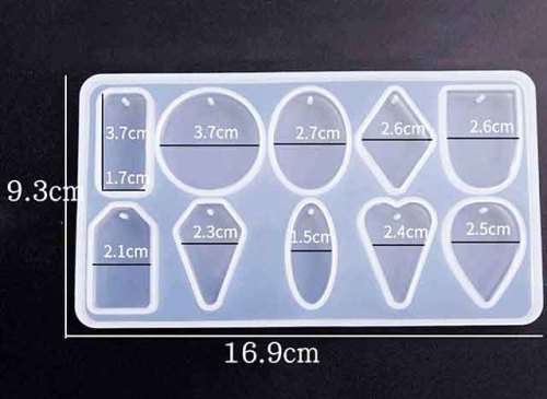 Silicon Moulds, Pendant Mould, 16,9cm x 9,3cm, 1pc
