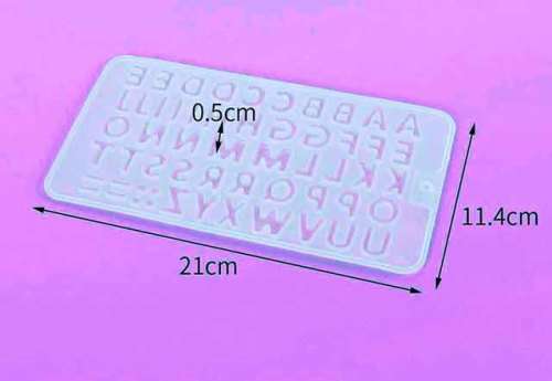Silicon Moulds, Alphabet Mould, 21cm x 11,4cm, 1pc