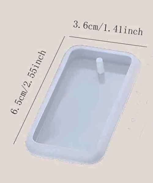 Silicon Moulds, Pendant Mould, 6,5cm x 3,6cm, 1pc