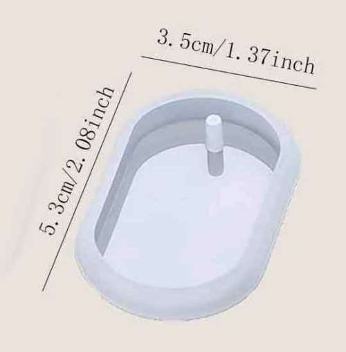 Silicon Moulds, Pendant Mould, 5,3cm x 3,5cm, 1pc