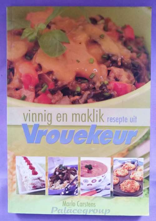 Vinnig En Maklike Resepte Uit Vrouekeur, Marlo Carstens, +300 Resepte, 192Bl, Sagteband, A4