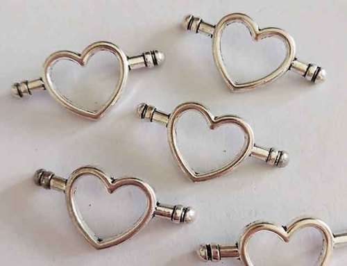 Findings, Connectors, Metal, Nickel, 35mm x 16mm, 2pc