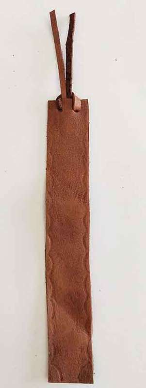 Bookmarks, Brown Leather, 18cm, Handmade Leather Product, Unique, 1pc