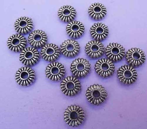 Findings, Spacers, Nickel, Metal, 7mm, 20pc