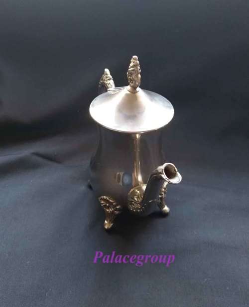 Antique Silver Plated Teapot, Height - 18cm, See Photos For Info, 1 pc