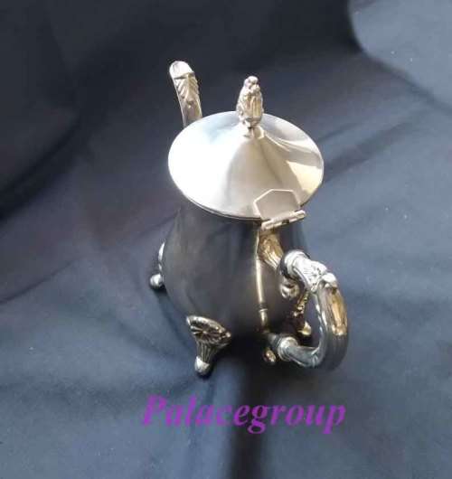 Antique Silver Plated Teapot, Height - 18cm, See Photos For Info, 1 pc