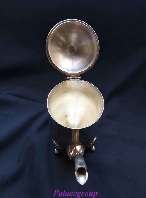 Antique Silver Plated Teapot, Height - 18cm, See Photos For Info, 1 pc