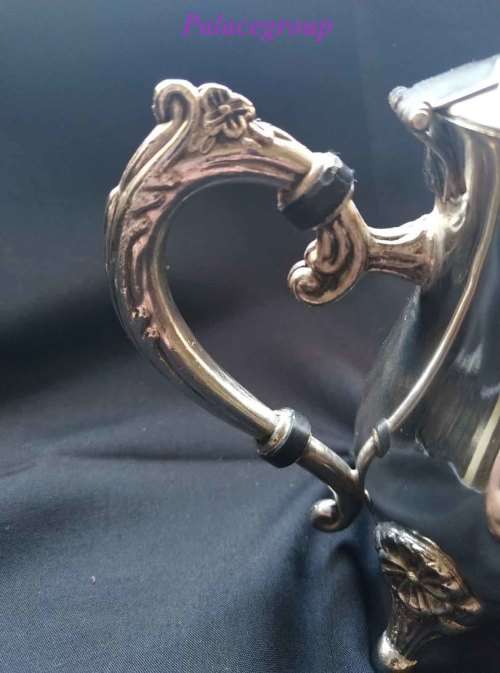 Antique Silver Plated Teapot, Height - 18cm, See Photos For Info, 1 pc