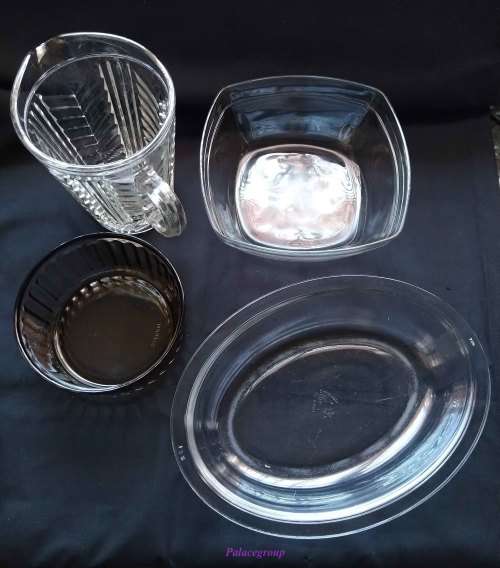 Glass Bowls / Dish / Water / Juice Jug, See Photos For Info, 1 Lot