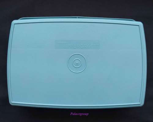 Tupperware® Tuppercraft Box, Loose Tray Inside, 240mm x 150mm x 70mm, Teal Colour, Good Condition