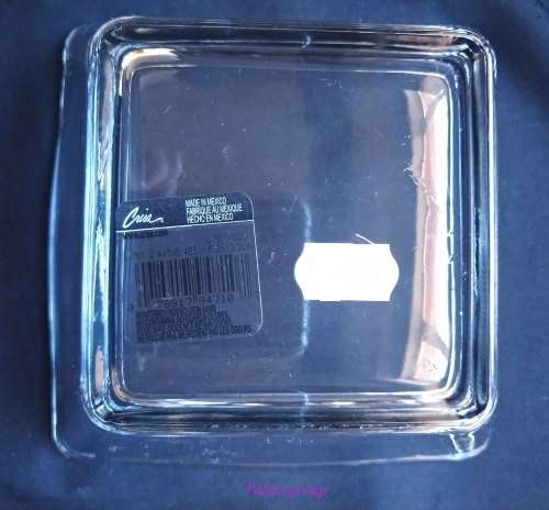 Condiment / Sweet Bowl, Crisa, Clear Solid Glass,  Size - 140 x 140 x 60mm, 1 Set