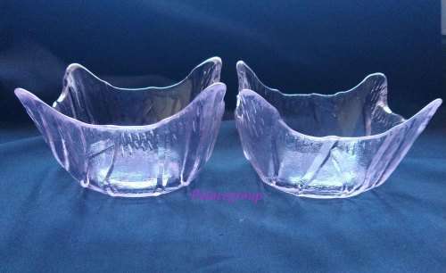 Condiment / Sweet Bowl, Glass, Light Pink, Size - 125 x 125 x 55mm, 1 Set
