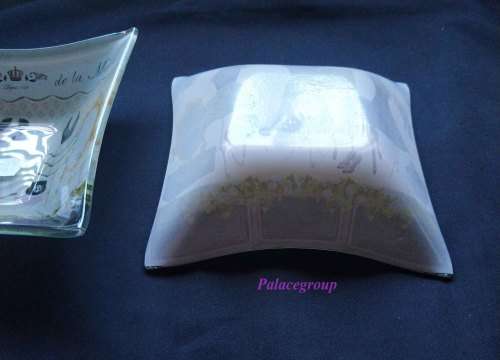 Jewellery Display / Storage Holder, Glass With Boutique Theme, Size - 120mm x 120mm x 30mm, 1 Set