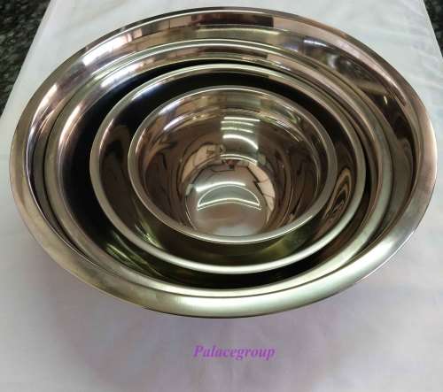 Stainless Steel Mixing Bowls, Round, 4pc