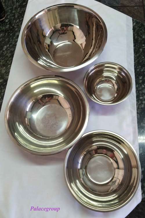 Stainless Steel Mixing Bowls, Round, 4pc