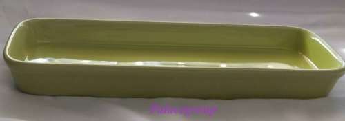 Lime Green Condiment Bowl, Rectangle Shape, 265mm x 95mm x 30mm