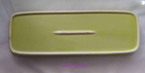 Lime Green Condiment Bowl, Rectangle Shape, 265mm x 95mm x 30mm