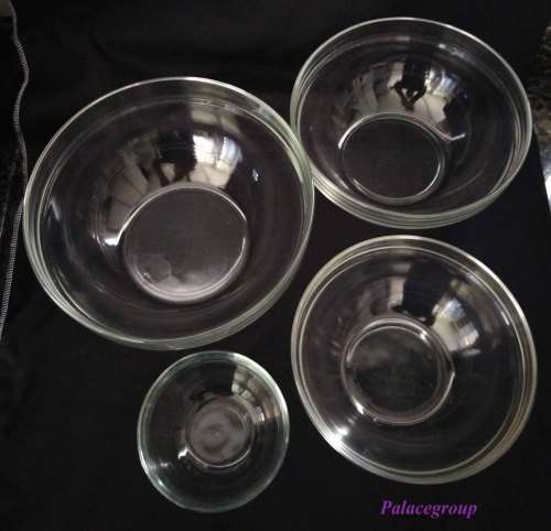 Arcoroc clear glass mixing/salad bowls, round, 4pc