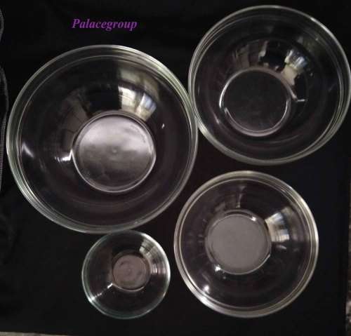 Arcoroc clear glass mixing/salad bowls, round, 4pc
