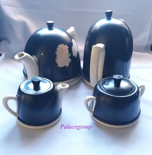 Beverley Tableware, Staffordshire, 4pc Tea Set With Hot Covers, Made In Engeland, Design No. 884646