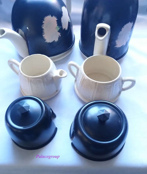 Beverley Tableware, Staffordshire, 4pc Tea Set With Hot Covers, Made In Engeland, Design No. 884646