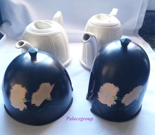 Beverley Tableware, Staffordshire, 4pc Tea Set With Hot Covers, Made In Engeland, Design No. 884646