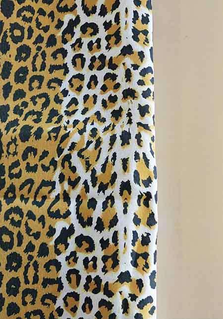 Fabric Squares, Leopard Print/Beige, 35x35cm, Cotton Blend For Patchwork/Applique, 2pc