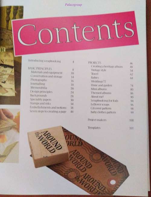 Scrapbooking Projects, Bonus 12 Sheets Of Acid-Free Stencils + Templates Inside, +A4