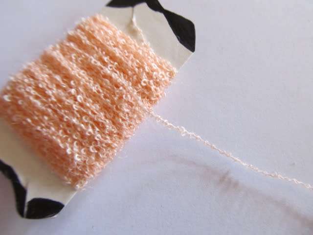 Stringing Material, Textured Thread, Peach, 10 Meter, 1pc