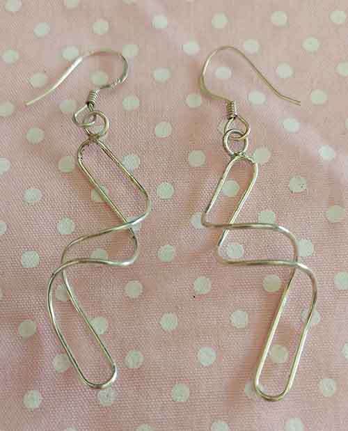 Burtell Earrings, Dangle Earrings, Silver, Stamped 925, 54mm, 2pc
