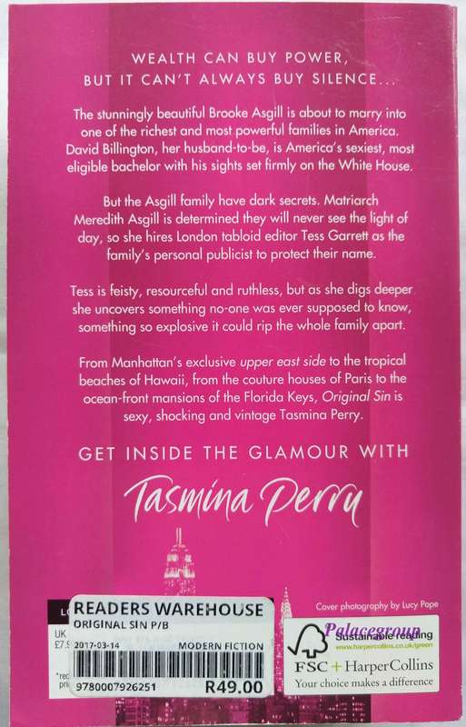 Original Sin, Tasmina Perry, Paperback, 662 Pg, A5
