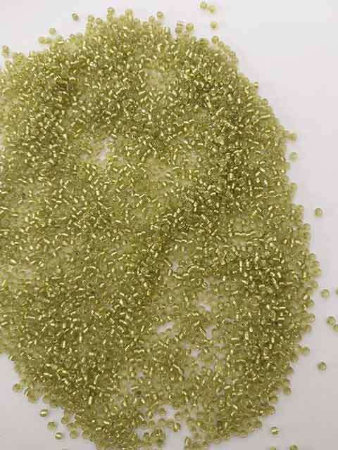 Glass Beads, Seedbeads, Silver Lined, Olive Green, 11/0, 13gr